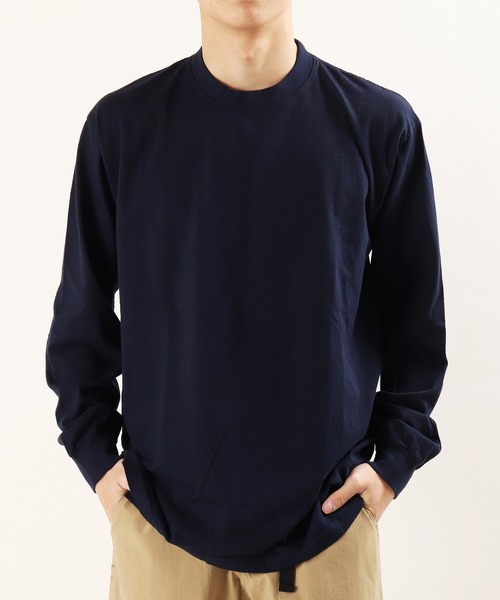 LOS ANGELES APPAREL(ロサンゼルスアパレル)の「【LA APPAREL】USAコットン無地 クルーネック長袖Tシャツ ロンT(Tシャツ/カットソー・メンズ・ネイビー/ホワイト/ブラック・M/L/2XL/XL/S)」の8枚目の写真