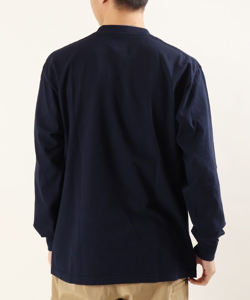 LOS ANGELES APPAREL(ロサンゼルスアパレル)の「【LA APPAREL】USAコットン無地 クルーネック長袖Tシャツ ロンT(Tシャツ/カットソー・メンズ・ネイビー/ホワイト/ブラック・M/L/2XL/XL/S)」の6枚目の写真