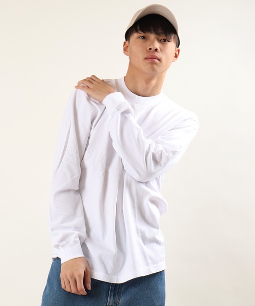 LOS ANGELES APPAREL(ロサンゼルスアパレル)の「【LA APPAREL】USAコットン無地 クルーネック長袖Tシャツ ロンT(Tシャツ/カットソー・メンズ・ネイビー/ホワイト/ブラック・M/L/2XL/XL/S)」の17枚目の写真