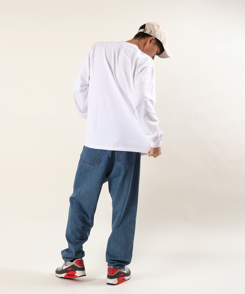 LOS ANGELES APPAREL(ロサンゼルスアパレル)の「【LA APPAREL】USAコットン無地 クルーネック長袖Tシャツ ロンT(Tシャツ/カットソー・メンズ・ネイビー/ホワイト/ブラック・M/L/2XL/XL/S)」の15枚目の写真