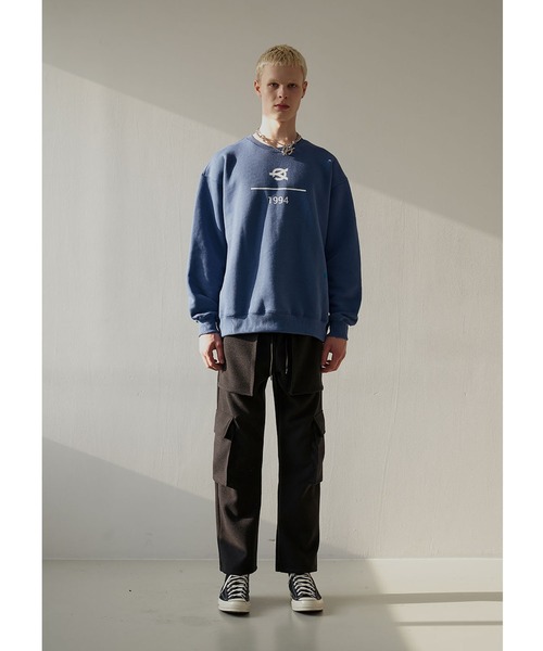 OY（オーワイ）の「ロゴナンバートレーナーMTM/スウェット（スウェット・メンズ・ブラック/ホワイト/グレー/ベージュ/ダークブルー・1/2）」の19枚目の写真