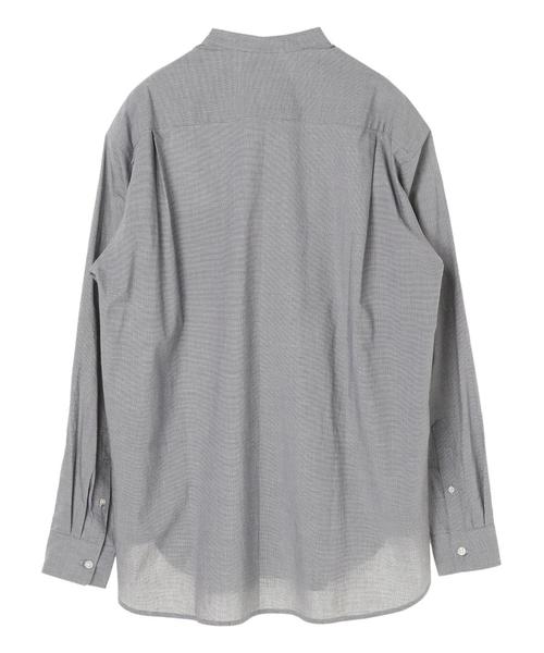 CRAFT STANDARD BOUTIQUE(クラフトスタンダードブティック)の「【2020SS】STAND COLLAR SHIRT/スタンドカラーベーシックとろみシャツ●*(シャツ/ブラウス・メンズ・チャコールグレー/ハウンドトゥース/ネイビー/グレー/アイボリー/ホワイト系その他7/チェック/ブルー系その他4・M/L/LL)」の19枚目の写真