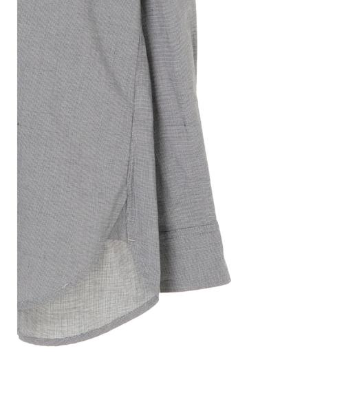 CRAFT STANDARD BOUTIQUE(クラフトスタンダードブティック)の「【2020SS】STAND COLLAR SHIRT/スタンドカラーベーシックとろみシャツ●*(シャツ/ブラウス・メンズ・チャコールグレー/ハウンドトゥース/ネイビー/グレー/アイボリー/ホワイト系その他7/チェック/ブルー系その他4・M/L/LL)」の17枚目の写真