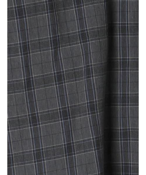 CRAFT STANDARD BOUTIQUE(クラフトスタンダードブティック)の「【2020SS】STAND COLLAR SHIRT/スタンドカラーベーシックとろみシャツ●*(シャツ/ブラウス・メンズ・チャコールグレー/ハウンドトゥース/ネイビー/グレー/アイボリー/ホワイト系その他7/チェック/ブルー系その他4・M/L/LL)」の10枚目の写真