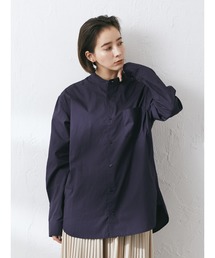 【2020SS】STAND COLLAR SHIRT/スタンドカラーベーシックとろみシャツ●*