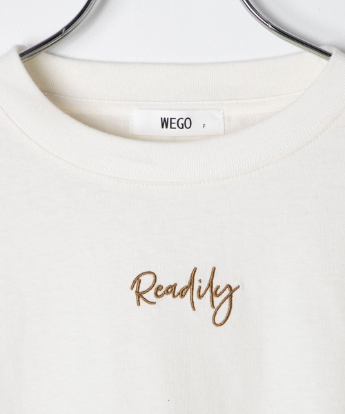 WEGO（ウィゴー）の「WEGO/ボリュームスリーブ刺繍ロゴビッグシルエットロンT（Tシャツ/カットソー・レディース・ベージュ/ライトパープル/ホワイト・FREE）」の22枚目の写真