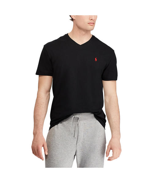 POLO RALPH LAUREN（ポロ ラルフ ローレン）の「クラシックフィット Vネック Tシャツ（Tシャツ/カットソー・メンズ・ブラック・X-LARGE/X-SMALL/XX-LARGE）」の3枚目の写真