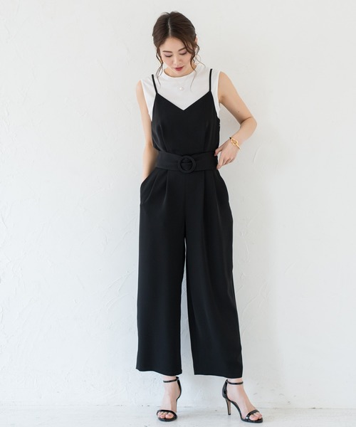 LOUNGEDRESS(ラウンジドレス)の「キャミサロペット(サロペット/オーバーオール・レディース・ブラック・FREE)」の1枚目の写真