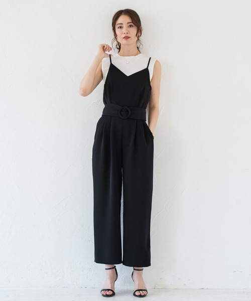 LOUNGEDRESS(ラウンジドレス)の「キャミサロペット(サロペット/オーバーオール・レディース・ブラック・FREE)」の5枚目の写真