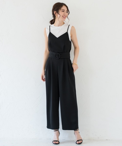 LOUNGEDRESS(ラウンジドレス)の「キャミサロペット(サロペット/オーバーオール・レディース・ブラック・FREE)」の3枚目の写真