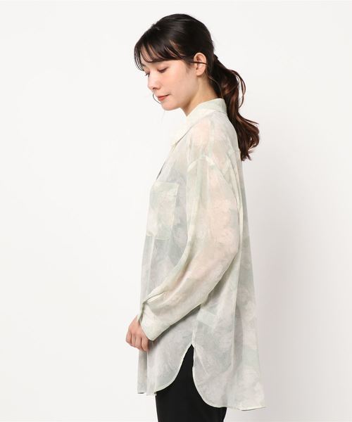 one way（ワンウェイ）の「タイダイシアーシャツ（シャツ/ブラウス・レディース・ライトグリーン/ライトブラウン・FREE）」の11枚目の写真