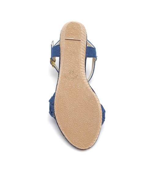 VIVIAN（ヴィヴィアン）の「編み込みデザインウェッジサンダル（サンダル・レディース・ブラック系その他3/ベージュ系その他3/イエロー系その他3/ライトパープル/ダークインディゴブルー/グレー系その他3・LL/S/M/L）」の10枚目の写真