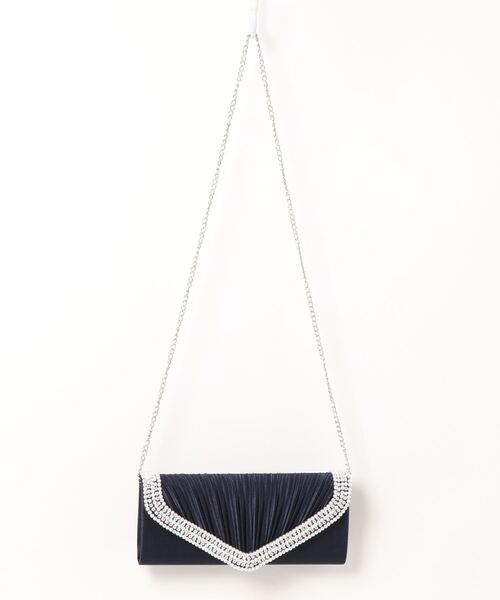 Lace Ladies(レースレディース)の「サテンプリーツ 2WAYクラッチバッグバッグ(クラッチバッグ・レディース・ブラック/シルバー/ネイビー/ワインレッド/ベージュ・FREE)」の9枚目の写真
