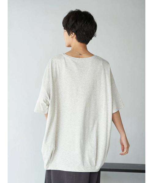 AMERICAN HOLIC(アメリカンホリック)の「裾タック半袖カットプルオーバー2 *〇(Tシャツ/カットソー・レディース・ホワイト系その他・M/L)」の3枚目の写真