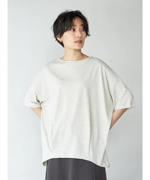 AMERICAN HOLIC(アメリカンホリック)の「裾タック半袖カットプルオーバー2 *〇(Tシャツ/カットソー・レディース・ホワイト系その他・M/L)」の5枚目の写真