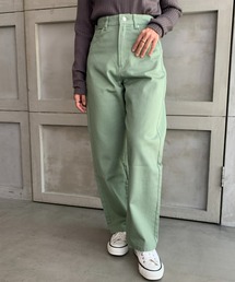 【累計販売枚数25万枚突破!】デニム&ツイルストレートパンツ