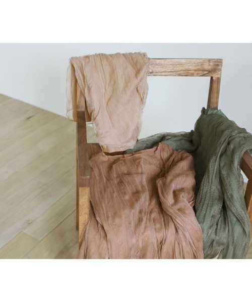 select MOCA(セレクトモカ)の「トゥープライ(two-ply)トップス(Tシャツ/カットソー・レディース・カーキ/ベージュ/ブラウン・FREE)」の10枚目の写真