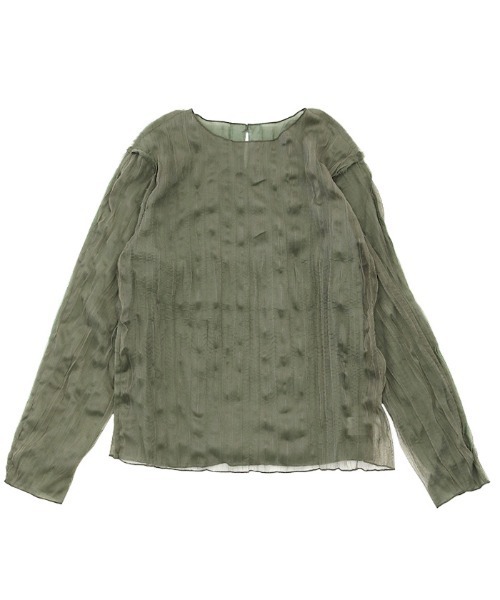 select MOCA(セレクトモカ)の「トゥープライ(two-ply)トップス(Tシャツ/カットソー・レディース・カーキ/ベージュ/ブラウン・FREE)」の12枚目の写真