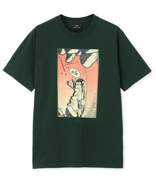 アート スミス作　コーギー　プリント　アメリカン PS Paul Smith（ピーエスポールスミス）の「CLIMBING MONKEY