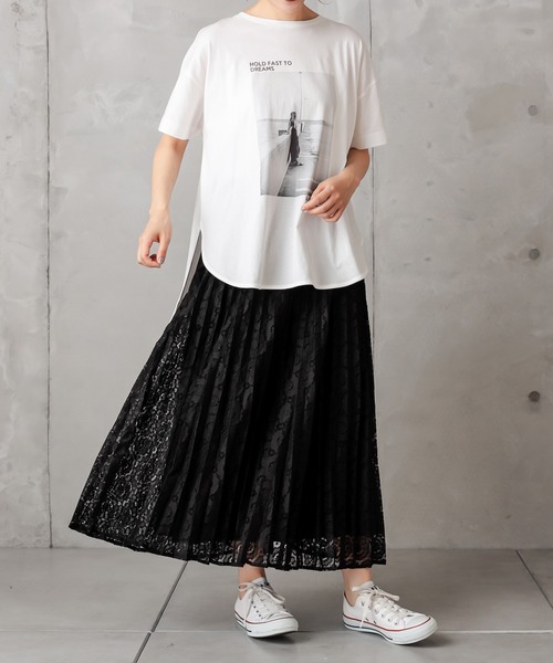 PUAL CE CIN（ピュアルセシン）の「ラッセルレーススカート（スカート・レディース・ブラック/グレー・FREE）」の20枚目の写真