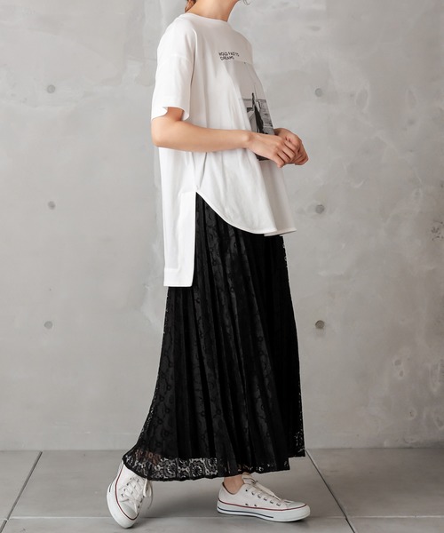 PUAL CE CIN（ピュアルセシン）の「ラッセルレーススカート（スカート・レディース・ブラック/グレー・FREE）」の13枚目の写真