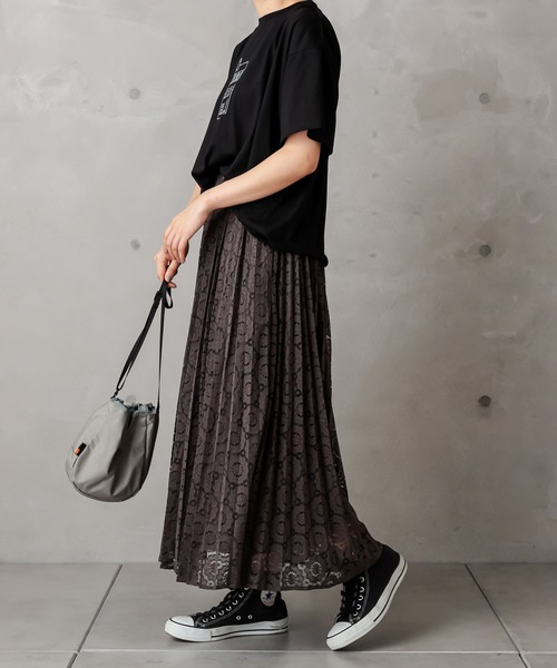 PUAL CE CIN（ピュアルセシン）の「ラッセルレーススカート（スカート・レディース・ブラック/グレー・FREE）」の22枚目の写真