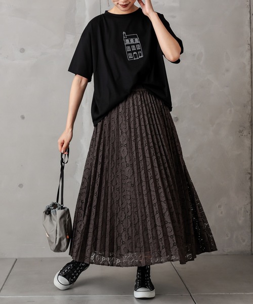 PUAL CE CIN（ピュアルセシン）の「ラッセルレーススカート（スカート・レディース・ブラック/グレー・FREE）」の15枚目の写真