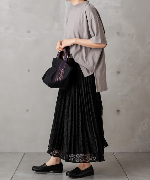 PUAL CE CIN（ピュアルセシン）の「ラッセルレーススカート（スカート・レディース・ブラック/グレー・FREE）」の7枚目の写真