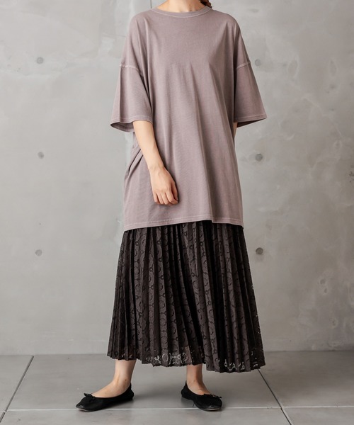 PUAL CE CIN（ピュアルセシン）の「ラッセルレーススカート（スカート・レディース・ブラック/グレー・FREE）」の12枚目の写真