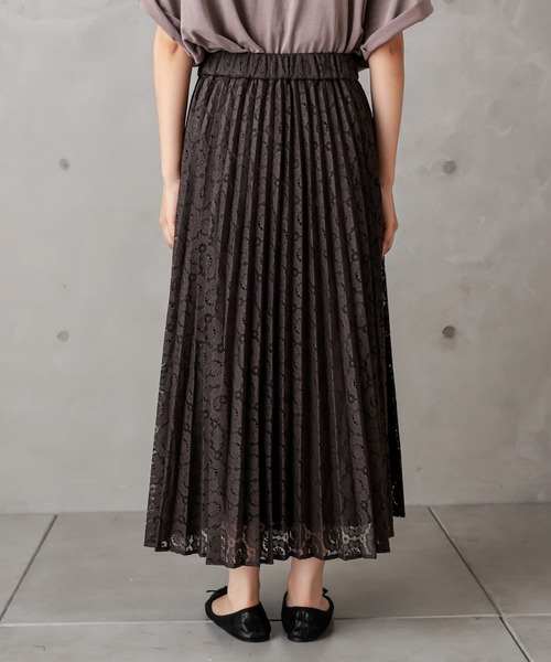 PUAL CE CIN（ピュアルセシン）の「ラッセルレーススカート（スカート・レディース・ブラック/グレー・FREE）」の11枚目の写真