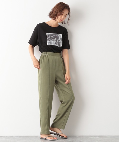 LEPSIM（レプシィム）の「ピーチサテンテーパード　893108（その他パンツ・レディース・アイボリー/モカ/カーキ・MEDIUM/LARGE）」の6枚目の写真