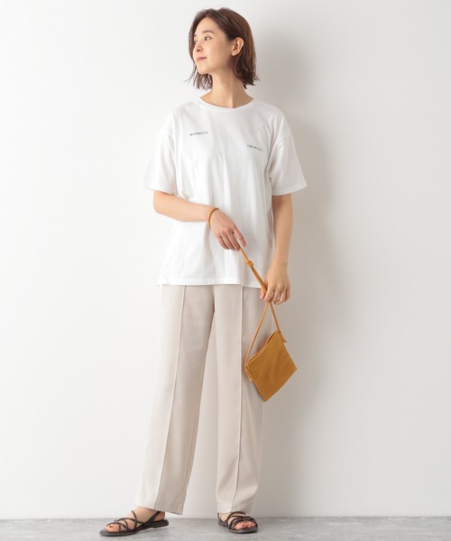 LEPSIM（レプシィム）の「ピーチサテンテーパード　893108（その他パンツ・レディース・アイボリー/モカ/カーキ・MEDIUM/LARGE）」の4枚目の写真