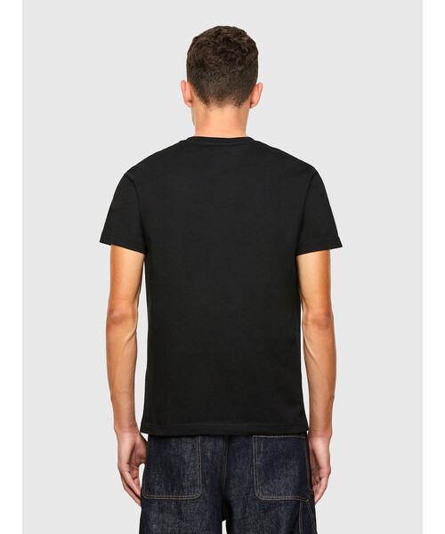 Tシャツ・カットソー DIESEL SS25 (A19219 0BJBI33S) Men's T-shirt with D patch | Black | Diesel