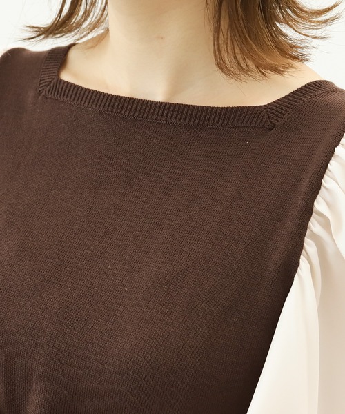 PairPair（ペアペア）の「袖コンシャストップス（Tシャツ/カットソー・レディース・ブラック/ブラウン・FREE）」の14枚目の写真