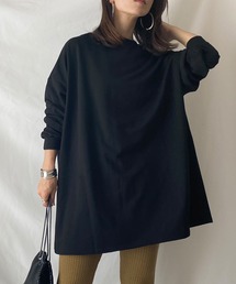 She's Closet（シーズクローゼット）の「Aラインフレアチュニック（スウェット）」