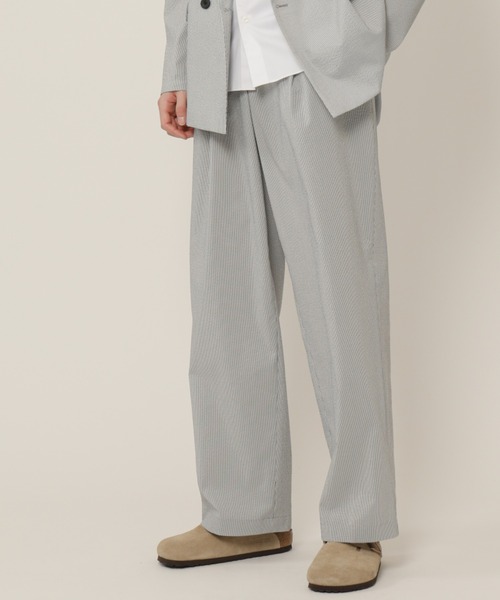 KASHIYAMA（カシヤマ）の「SOLOTEXスーパーストレッチサッカー1タックワイドパンツ（その他パンツ・メンズ・カーキ/ブラック/グレー・マルチサイズ）」の3枚目の写真