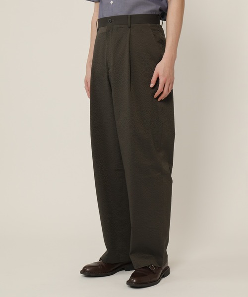 KASHIYAMA（カシヤマ）の「SOLOTEXスーパーストレッチサッカー1タックワイドパンツ（その他パンツ・メンズ・カーキ/ブラック/グレー・マルチサイズ）」の14枚目の写真