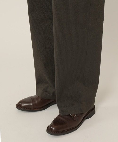 KASHIYAMA（カシヤマ）の「SOLOTEXスーパーストレッチサッカー1タックワイドパンツ（その他パンツ・メンズ・カーキ/ブラック/グレー・マルチサイズ）」の9枚目の写真