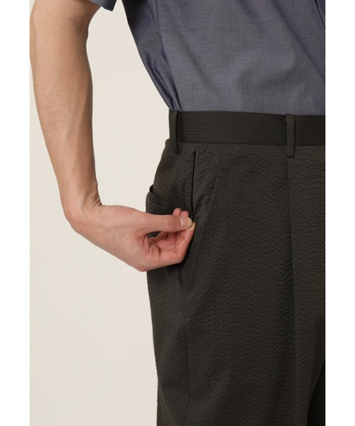 KASHIYAMA（カシヤマ）の「SOLOTEXスーパーストレッチサッカー1タックワイドパンツ（その他パンツ・メンズ・カーキ/ブラック/グレー・マルチサイズ）」の6枚目の写真