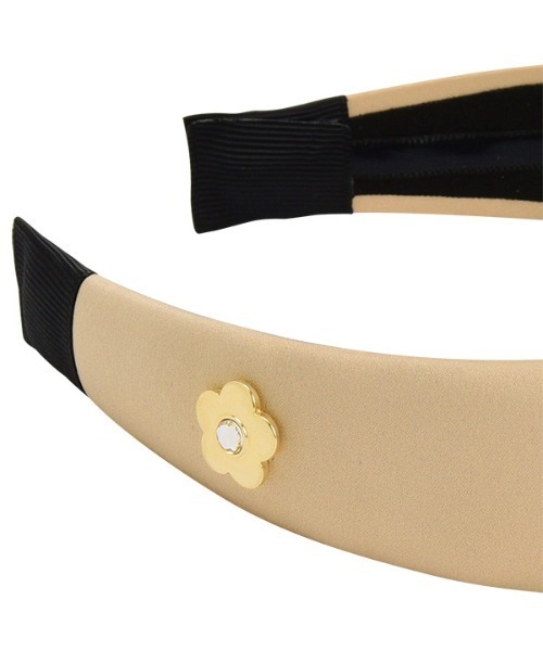 MARY QUANT（マリークワント）の「ベーシックサテン カチューシャ（カチューシャ・レディース・ベージュ/ブラック・FREE）」の8枚目の写真