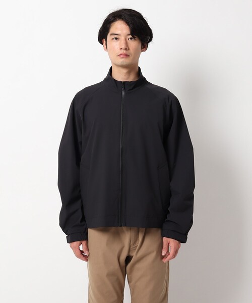 THE SHOP TK (ザ ショップ ティーケー )の「◆FISH NET ファイバースタンドカラーブルゾン(ブルゾン・メンズ・ベージュ/ブラック・03/02/04)」の6枚目の写真