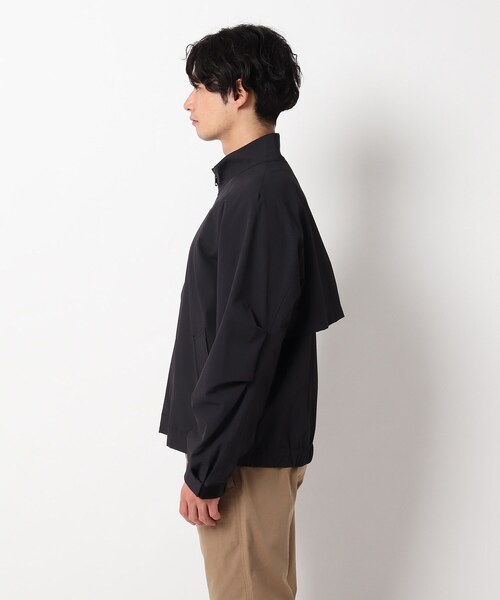 THE SHOP TK (ザ ショップ ティーケー )の「◆FISH NET ファイバースタンドカラーブルゾン(ブルゾン・メンズ・ベージュ/ブラック・03/02/04)」の7枚目の写真