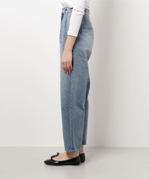 STYLEBLOCK（スタイルブロック）の「デニムハイウエストパンツ（デニムパンツ・レディース・ライトブルー/ブルー系その他/ホワイト・M/S）」の5枚目の写真