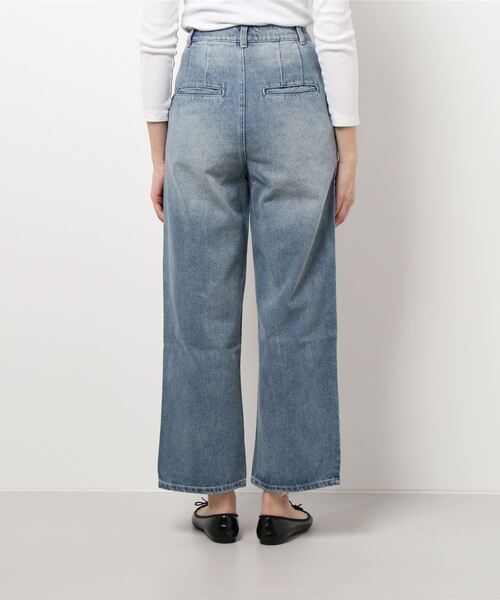 STYLEBLOCK（スタイルブロック）の「デニムハイウエストパンツ（デニムパンツ・レディース・ライトブルー/ブルー系その他/ホワイト・M/S）」の4枚目の写真