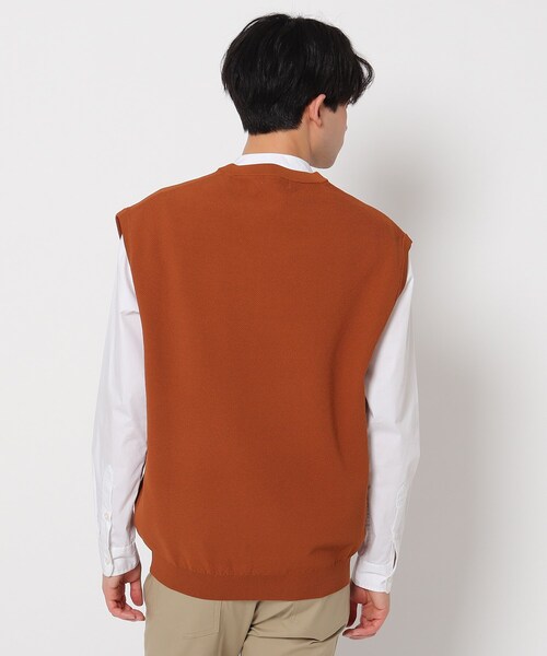 THE SHOP TK （ザ ショップ ティーケー ）の「◆ポリニットベスト（ベスト・メンズ・レンガ/ネイビー・02/03/04）」の7枚目の写真