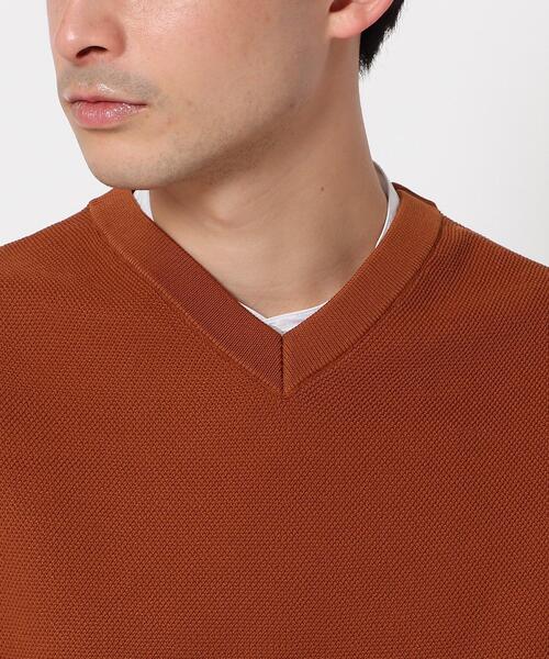 THE SHOP TK （ザ ショップ ティーケー ）の「◆ポリニットベスト（ベスト・メンズ・レンガ/ネイビー・02/03/04）」の8枚目の写真