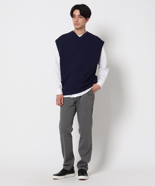 THE SHOP TK （ザ ショップ ティーケー ）の「◆ポリニットベスト（ベスト・メンズ・レンガ/ネイビー・02/03/04）」の12枚目の写真