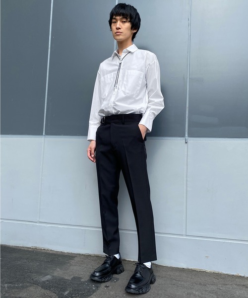 Figments(フィグメンツ)の「バックパッチシャツ(シャツ/ブラウス・レディース・ホワイト/ブラック・FREE)」の16枚目の写真