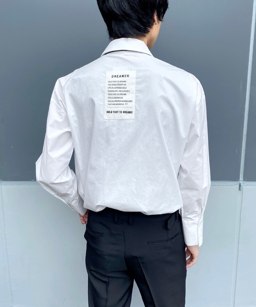 Figments(フィグメンツ)の「バックパッチシャツ(シャツ/ブラウス・レディース・ホワイト/ブラック・FREE)」の15枚目の写真