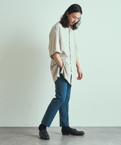 Lui's（ルイス）の「【2×2 セットアップシリーズ 21Summer】 ベーシックスリムトラウザー（スラックス・メンズ・ブラック/パープル/ブルーグリーン・SMALL/MEDIUM）」の16枚目の写真